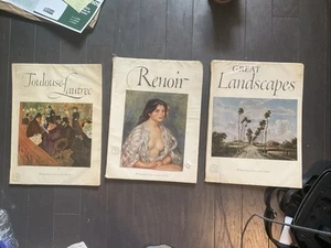 (3) ABRAMS ART BOOKS, RENOIR, TOULOUSE-LAUTREC AND GREAT LANDSCAPES - Foto 1 di 8