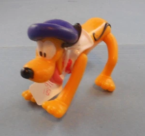 Vintage? Walt Disney Pluto bewegliche Kunststoff Actionfigur Hund französisches Barett - Bild 1 von 3
