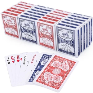 Spielkarten, 24 Kartendecks Bulk, Pokergröße Standard Index, 12 blaue und... - Bild 1 von 9