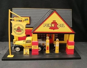 Vintage Pennzoil Tankstelle Diorama - Roadside Memories Serie Maßstab 1:32 Modell - Bild 1 von 10