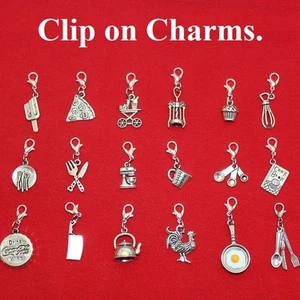 Kitchen Charms with Lobster Clasp for Bracelet, Key Chain or Purse Decor. - Picture 1 of 10