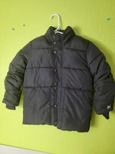 Gap Kids Puffer Jacket Black Small Cold Control Max Water Resistant - Picture 1 of 7