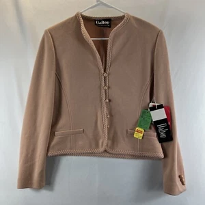 Dalton Vintage Pink 100% Wool Button Up Long Sleeve Cardigan Size 8 NWT Womens - Picture 1 of 22