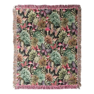 FOREST GLEN TAPESTRY THROW BLANKET - 50" X 60" - Picture 1 of 1