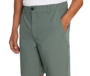 Eddie Bauer Men's Flex Waist Tech Shorts Large Green - Picture 1 of 8