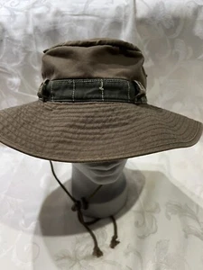 Gap Kids Bucket Hat Brown Forest Y2K Cotton Soft Summer Outdoor Safari Sz S/M - Picture 1 of 8