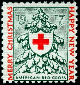 US, 1917 Christmas Seal Proof, 17-3P4, Gummed Linenized Paper, Perf 12 4S, MNH - Picture 1 of 3