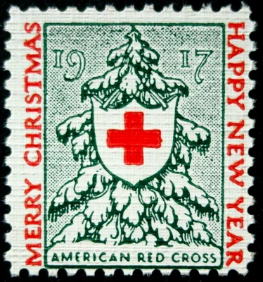 US, 1917 Christmas Seal Proof, 17-3P4, Gummed Linenized Paper, Perf 12 4S, MNH - Image 1 of 3