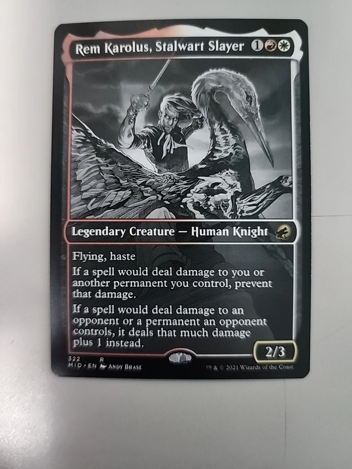 MTG Rem Karolus, Stalwart Slayer Innistrad: Midnight Hunt 322 Showcase Rare - Image 1 of 1