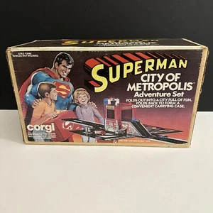 Corgi Superman City of Metropolis Adventure Set SEALED Box 1979 RARE HTF - Bild 1 von 9