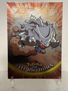 Pokemon RHYHORN #111 HOLO Topps Blue Logo TV Animation - Picture 1 of 2