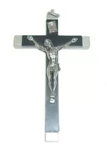 Antiguo Crucifijo Cruz Religiosa 4.5" Hecho en Italia - Imagen 1 de 4