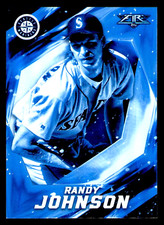 2017 Topps Fire Randy Johnson Blue Chip #4 - Seattle Mariners