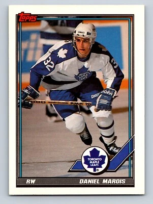 Daniel Marois 1991-92 Topps #212 Toronto Maple Leafs - Image 1 of 2
