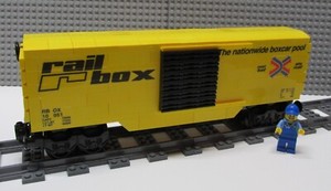 Custom Train Railbox Boxcar -PLEASE READ ITEM DESCRIPTION-