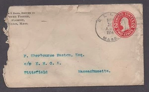 **US 20. Jahrhundert Ganzsachenbrief, Ellis, MA, 16.11.1914 CDS - Bild 1 von 2