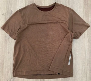 Brandt Sorenson Wool & Poly Blend Jersey Shirt / Fits a Mens XL / Brown - Picture 1 of 7