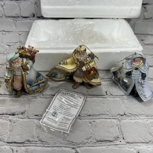 Thomas Kinkade 3 Stück alte Welt Weihnachtsmann Ornamente 2003 mit Zertifikat - Bild 1 von 8