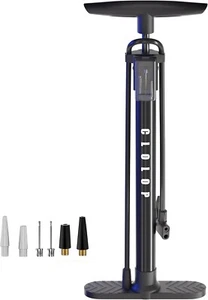 Bike Floor Pump with Gauge,Bike Pump High Pressure 160 Psi ,Bicycle Pump Air. - Picture 1 of 12