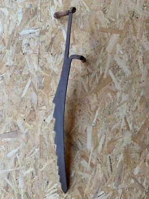 ancien outil coupe foin faux scie paille - Photo 1/4