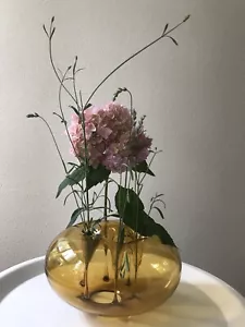 VINTAGE BLOWN ART GLASS SCULPTURE “IKEBANA” BY DRAGAN DROBNJAK YUGOSLAVIA 1970’s - Picture 1 of 24