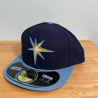 Tampa Bay Rays MLB New Era 59Fifty Diamond Era Fitted Cap Hat Size 7 3/8 - Image 1 of 4