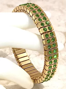 Green bracelet Bridesmaid Jewelry gift for her Maid of Honor gift Handmade Gems - Picture 1 of 12