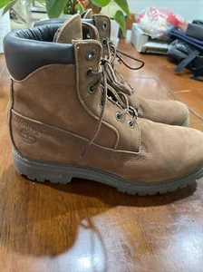 Timberland Womens Boots Brown Leather Size 9M 10392 - Picture 1 of 13