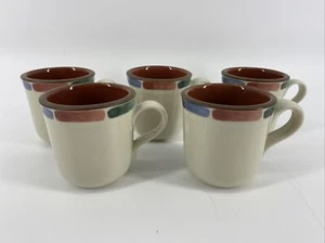 Noritake Steinzeug WARME SANDS Kaffeetassen Tassen (5er Set) #8472 EUC - Bild 1 von 9