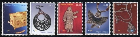 KOSOVO MNH: Scott #104-108 Artisan Art Handicrafts CV$6+ Cover