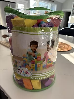 Foam Building Blocks In Zip Up Carrying Bag Spark Create Imagine 3+ - Image 1 of 3