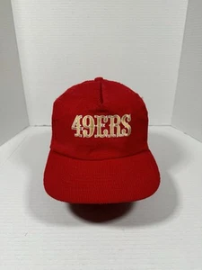 Vintage San Francisco 49ers Cord Trucker Mütze SF rot SnapBack NFL Starline - Bild 1 von 6