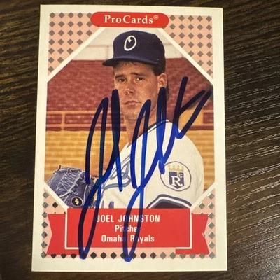 Joel Johnston Autographed 1991-92 ProCards Tomorrow's Heroes #73 RC Omaha Royals - Image 1 of 3