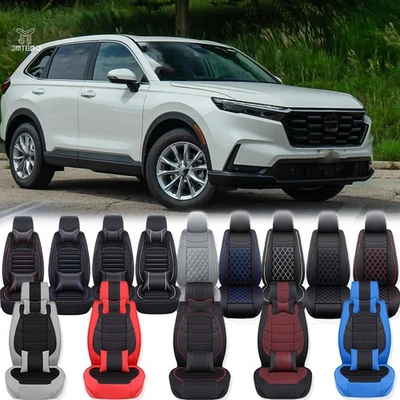For Honda CR-V CRV Car Seat Cover Pu Leather 2/5 Seat Cushion Full Set Deluxe AU - image 1 of 4