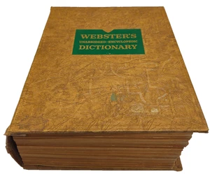 Webster's Unabridged Encyclopedic Dictionary Illustrated Deluxe Edition Vtg - Picture 1 of 10