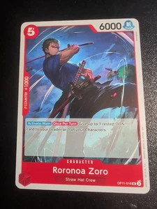 Roronoa Zoro OP11-016 A Fist of Divine Speed Regular - Picture 1 of 1