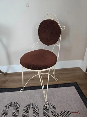 Vintage Teena French Wire Vanity Chair - Image 1 of 3