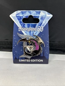 Prendedor Disneyland 60º Dragón Maléfica Edición Limitada LE 3000 Diamante Disney Difícil de Encontrar - Imagen 1 de 10