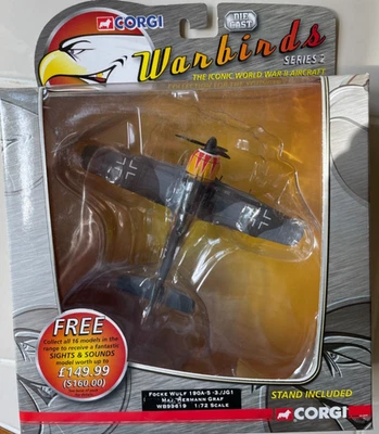 Corgi Aviation Warbirds Focke Wulf 190A-5-3./JG1 Maj Hermann Graf WB99619 - NEW - Image 1 of 2