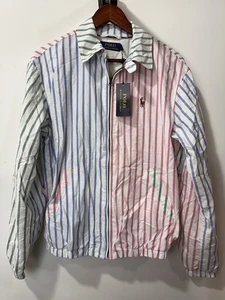 Polo Ralph Lauren De Colección Retro Bloqueo de Color Caballero Oxford Chaqueta a Rayas Hombres S - Imagen 1 de 12