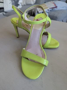Lime green Strappy Heels - Picture 1 of 6