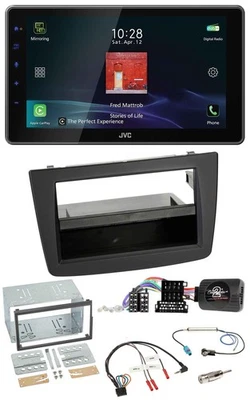 JVC DAB Lenkrad Bluetooth USB Autoradio für Alfa Mito 2008-2014 schwarz - Bild 1 von 4