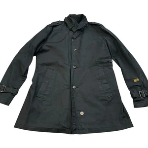 Gabardina G-Star Garber chaqueta de algodón con botones (negro) talla XL para hombre - Imagen 1 de 13