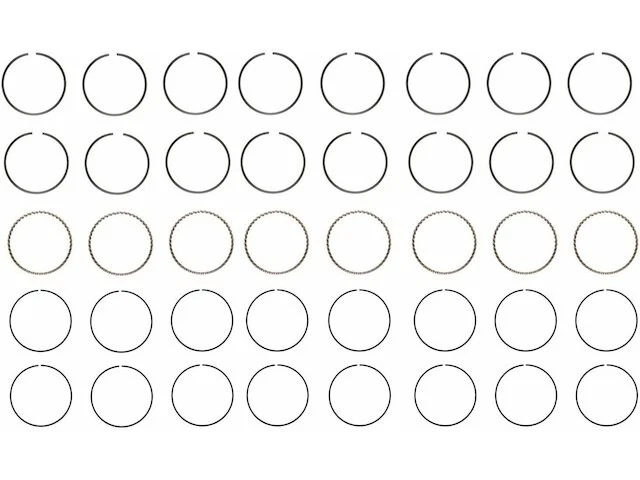 Anillo de pistón 96SBKW57 para P3500 V3500 1982 1983 1984 1985 1986 1987 1988 1989 Foto 1 de 1