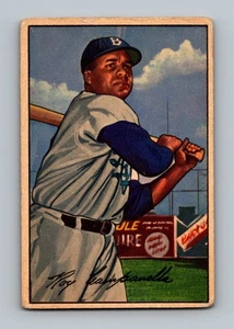1952 Bowman #44 Roy Campanella GD-VG (rughe) carta da baseball vintage HOF - Foto 1 di 2