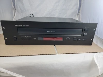 Tascam CD-355 Vintage 5 Disc Compact Disc Changer Rack Mount For Parts Repair - Image 1 of 4