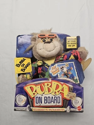 1998 Mattel Bubba On Board Talking Bear Plush 13" Stuffed Animal Hawaiian New - Image 1 of 4
