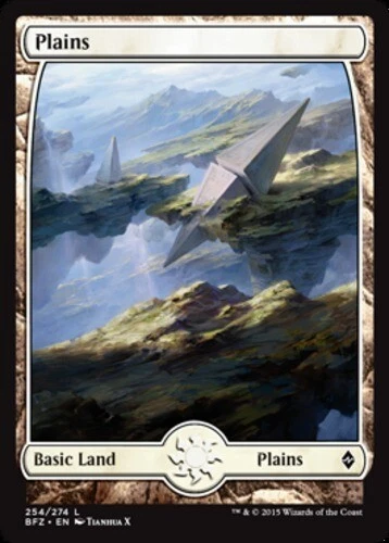4x Plains (254) (Full Art) ~ Near Mint Battle for Zendikar MTG Magic x4 4 Ultima - Image 1 of 1