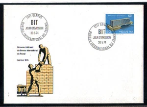 Busta SVIZZERA - 1974 - LOTTO/10905 - NUOVA SEDE UFF. DEL LAVORO - BUSTA FDC - Imagen 1 de 1