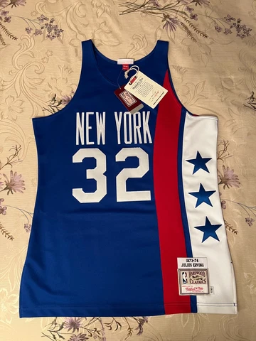 Mitchell & Ness 1973-74 New York Nets Julius Erving Jersey Size 40 (M) Cover